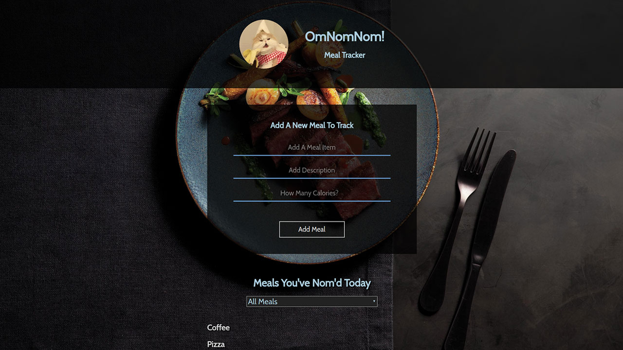 Omnomnom! meal tracker webapp